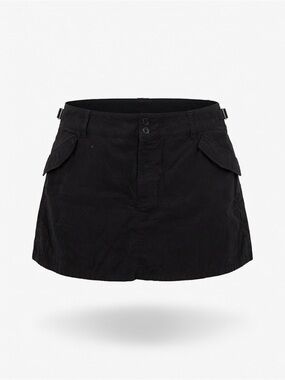 H&M Black Utility Mini Skirt with Pockets